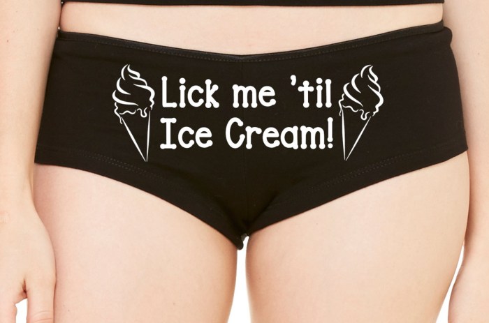 Women's panties Lick Me