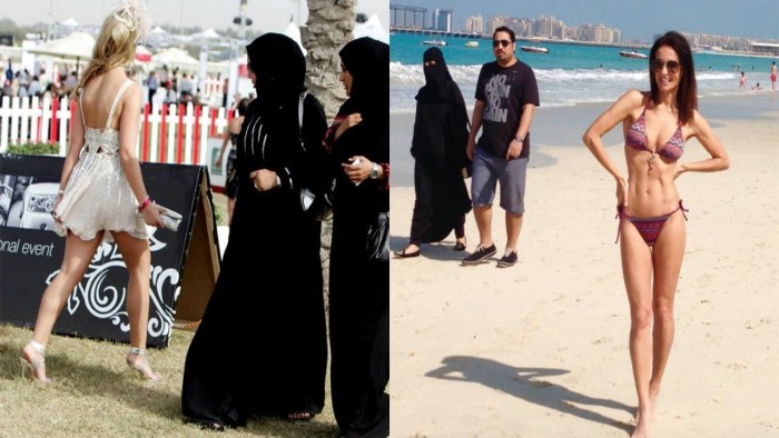 Arab girls on the streets