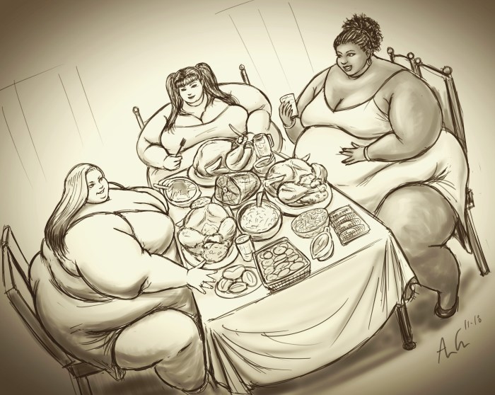 Fat girls from the village