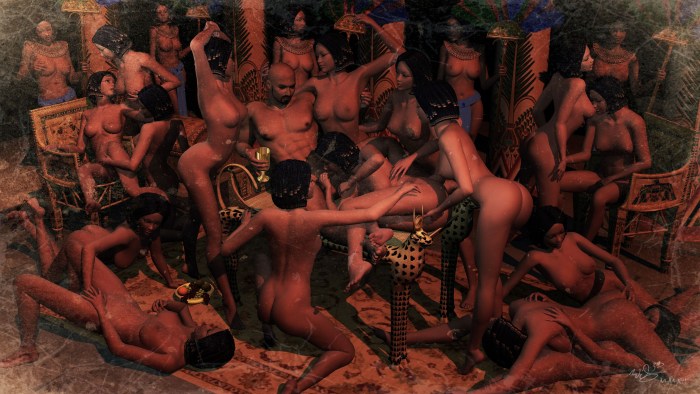 Naked ancient Egyptians