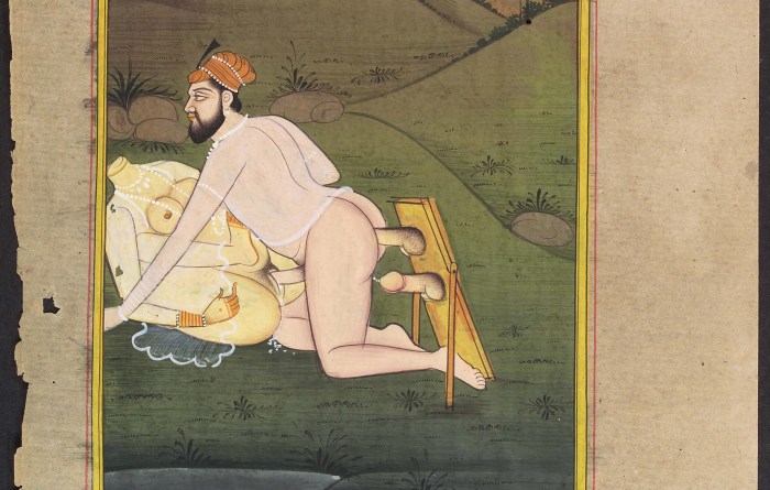 Persian erotic painting