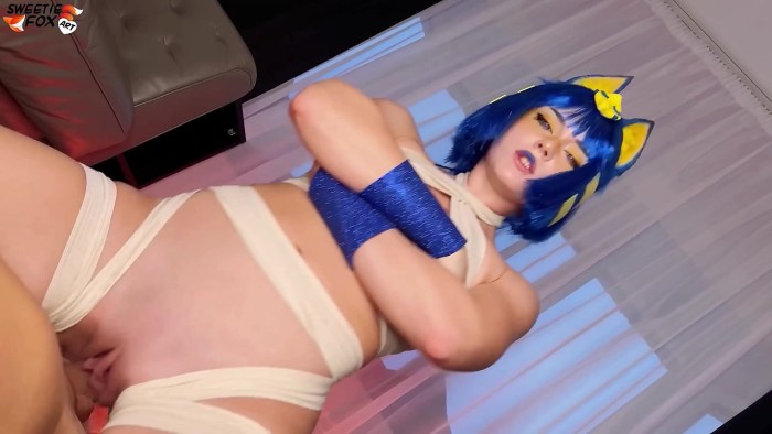 Purple Bitch and Sweetie Fox Cosplay Pussy