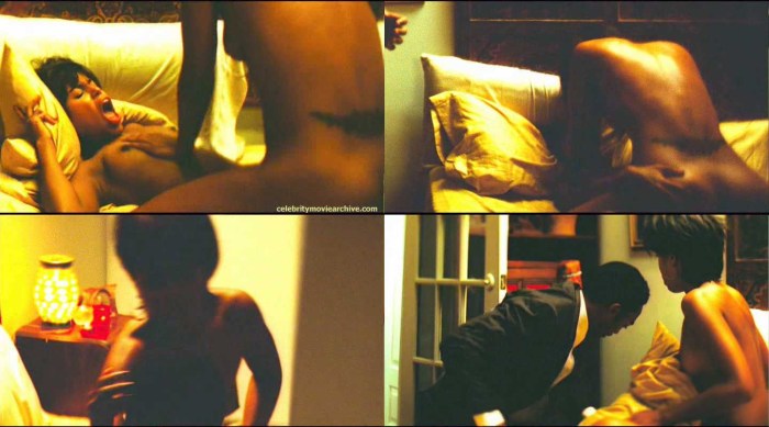 Kerry Washington in erotic scenes