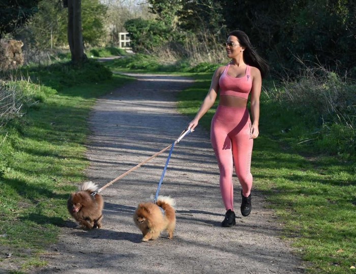 Huge women in a dress look from below