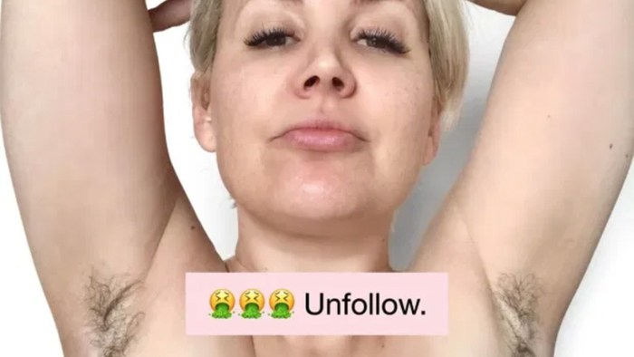 Sweaty hairy armpits