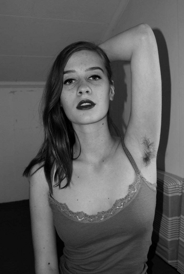 Naked hairy armpits