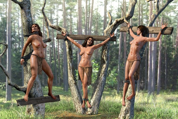 The naked girls are slaves
