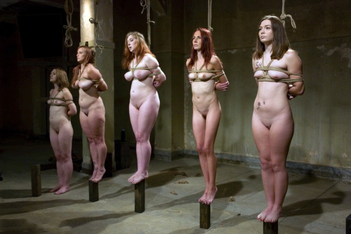3D BDSM slaves on galleys