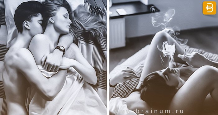 Caresses of men and women