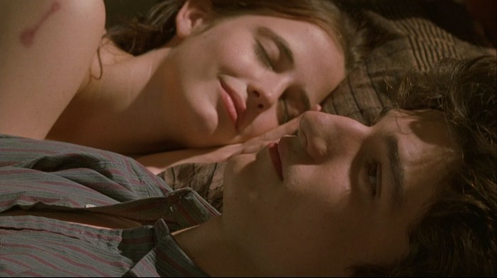 The man and the woman were chattering