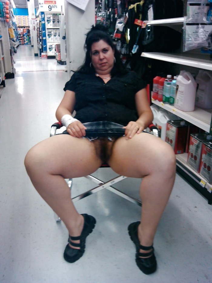 Large mature without panties