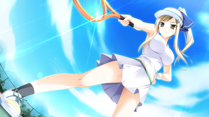 Anime tennis player