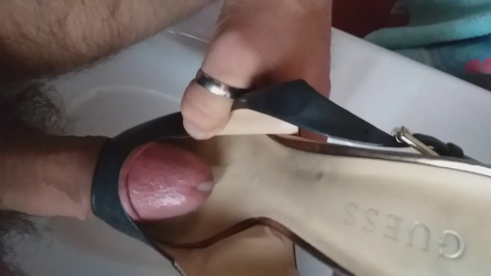 My husband finished in my slippers