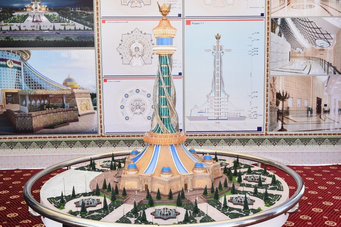 Independence Tower in Dushanbe