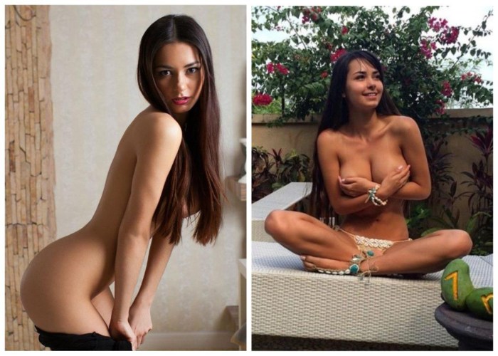 Helga Snokety with sister Dasha