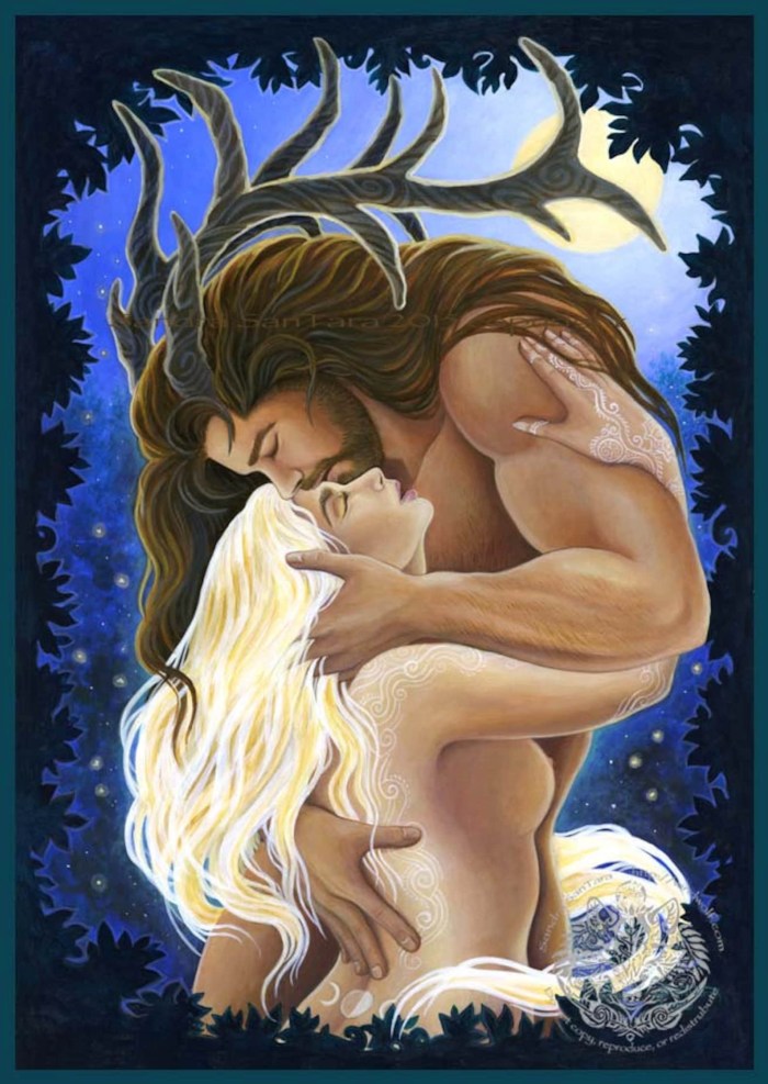 The horned god Beltet