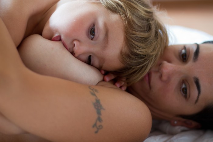 Girls lick each other