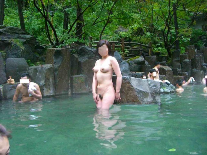 Real naked in Onsen