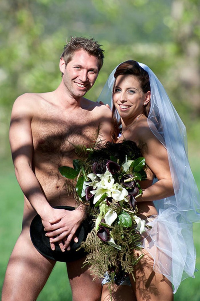 Nudist wedding