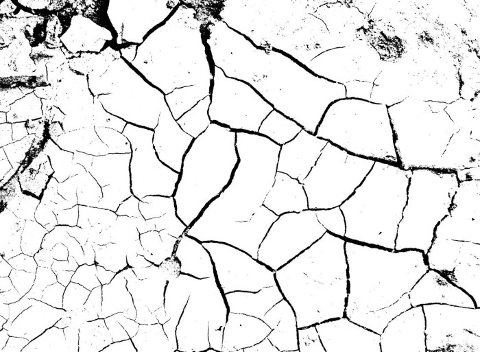 Cracks on glass drawing