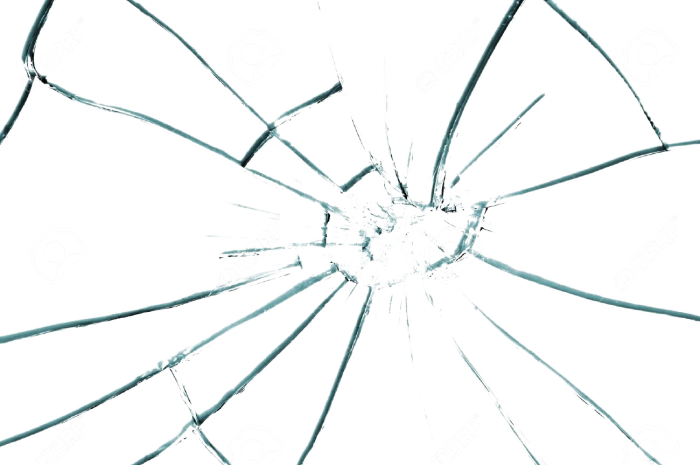Cracks on glass vector