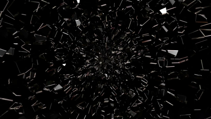 Screwing pieces of glass