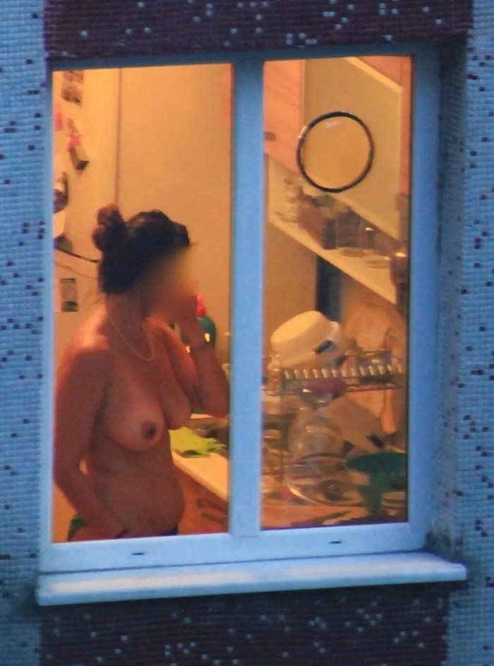 Simbs on the windows of nude