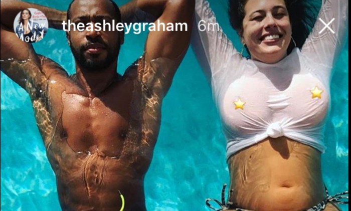 Keeley Hazell in a T -shirt