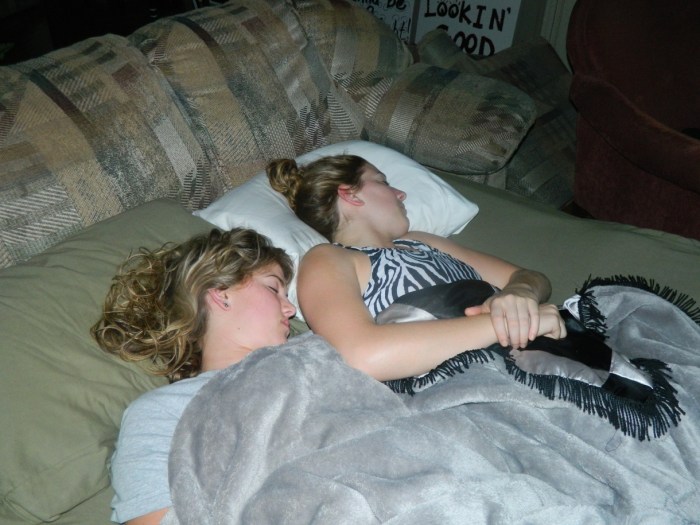 Drunk sleeping wife homemade