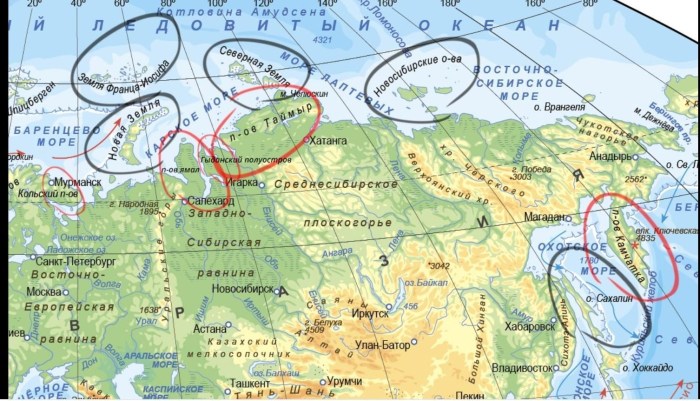 Russian Peninsula on the map