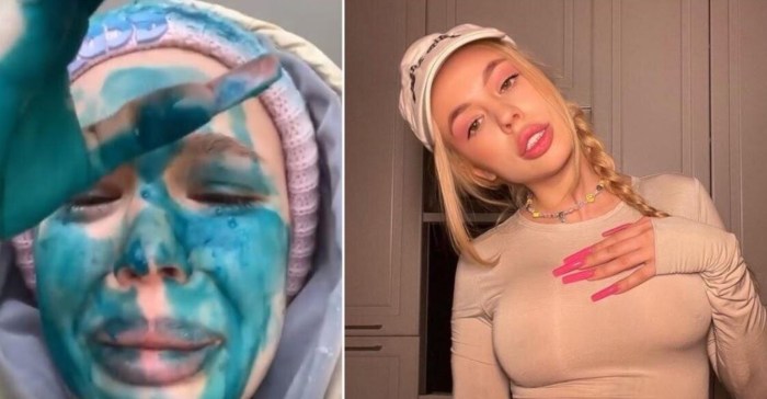 Daria Zoteeva doused with green