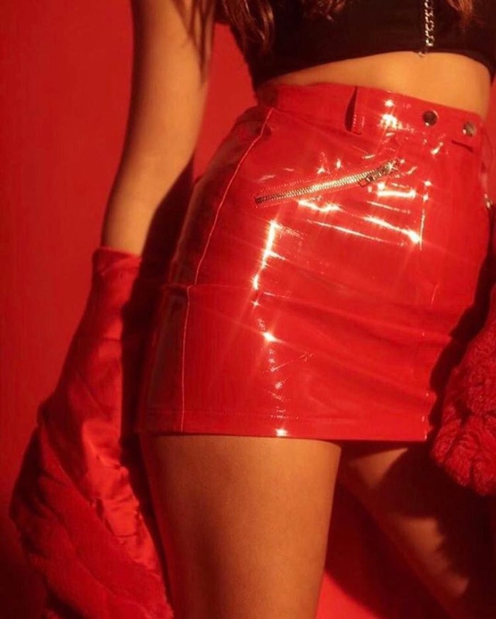 Girl in a short dress from behind