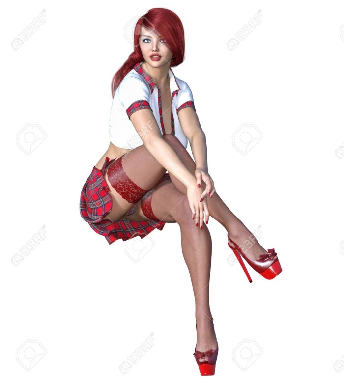 Model Marina Shimkovich with high heels