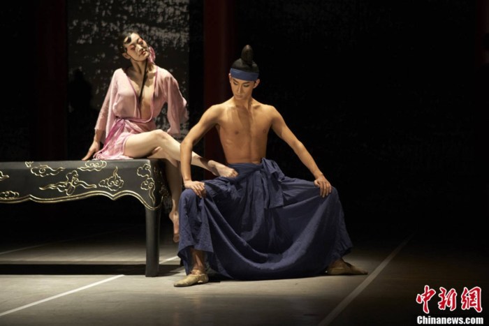 Theatrical productions in the style of nude