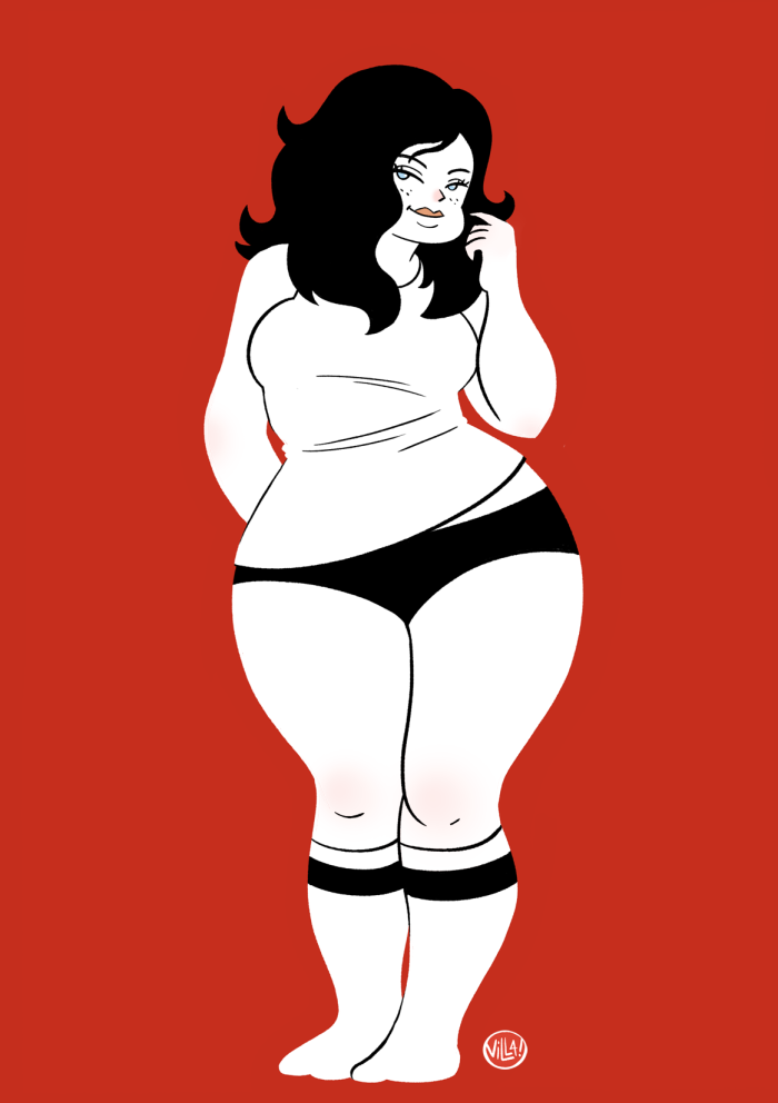 Fat girl art