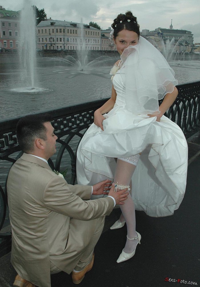 Brides after the wedding nude