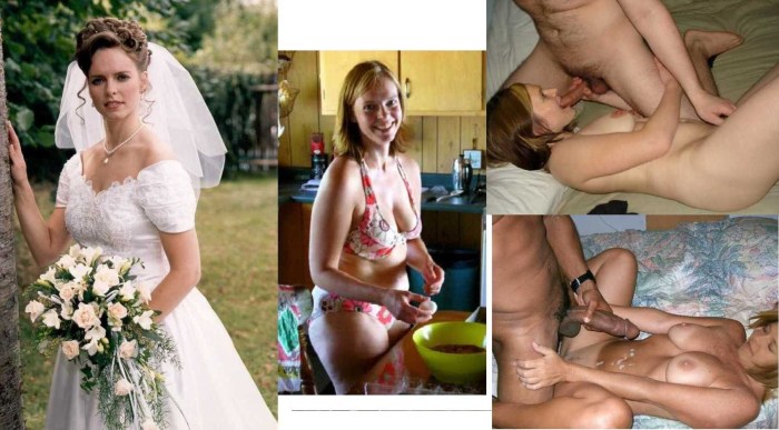 Naked brides after the wedding private