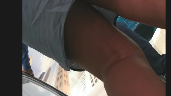 Girls without panties under the dress