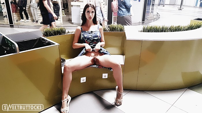 Shameless nudity without panties