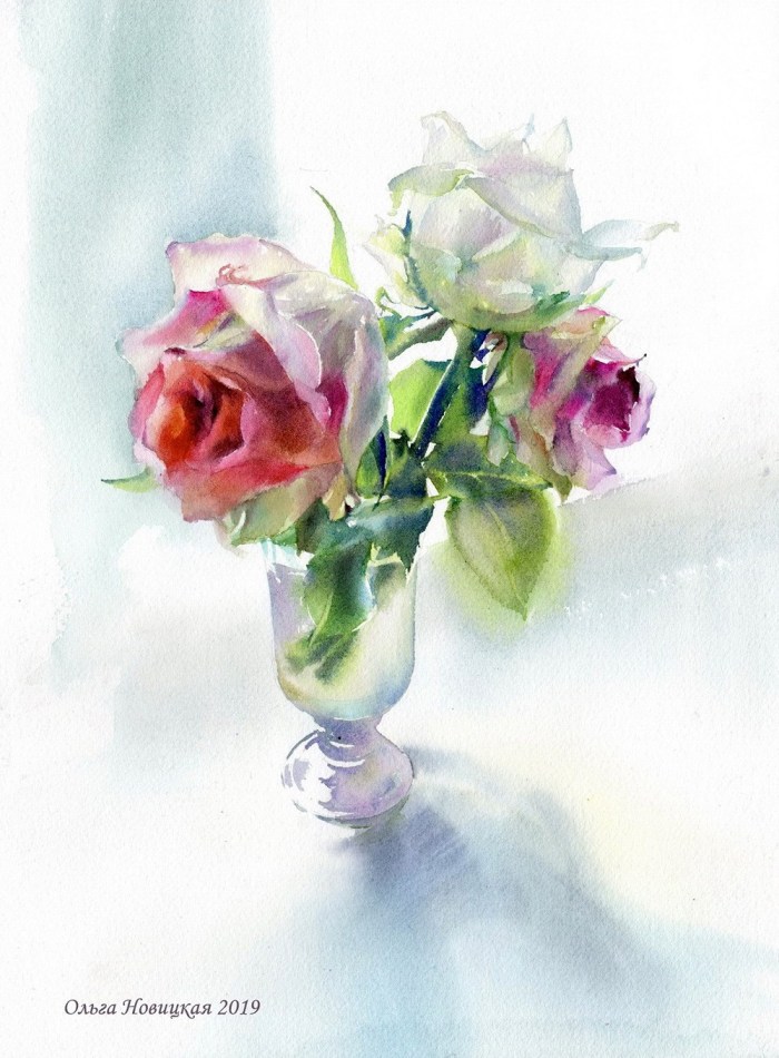 Watercolor of the Belarusian artist Olga Novitskaya