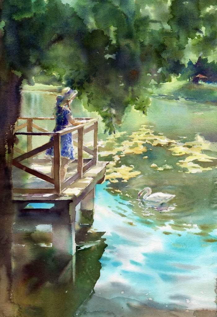 Olga Novitskaya artist watercolist