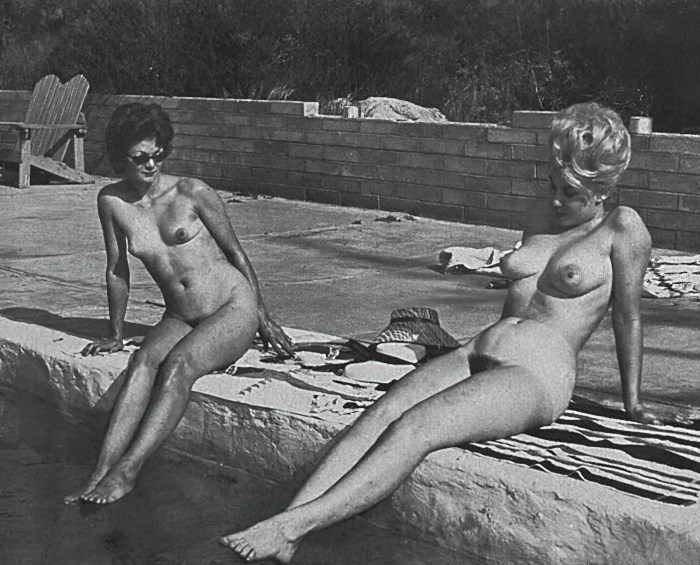 Covers of nudist magazines