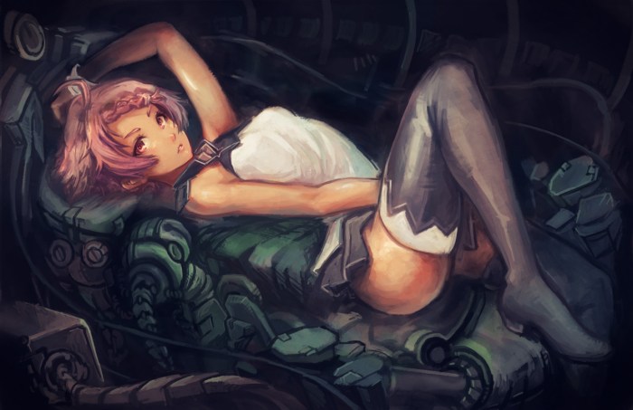 Girl with tentacles art