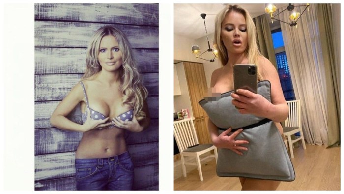 Dana Borisova exposed her chest live