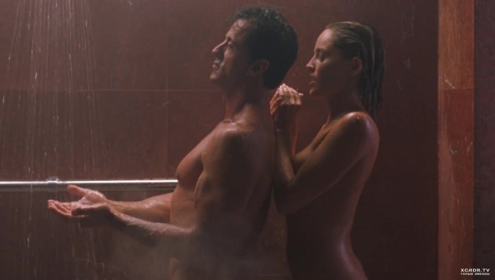 Naked Sharon Stone in the film Basic Instinct 2