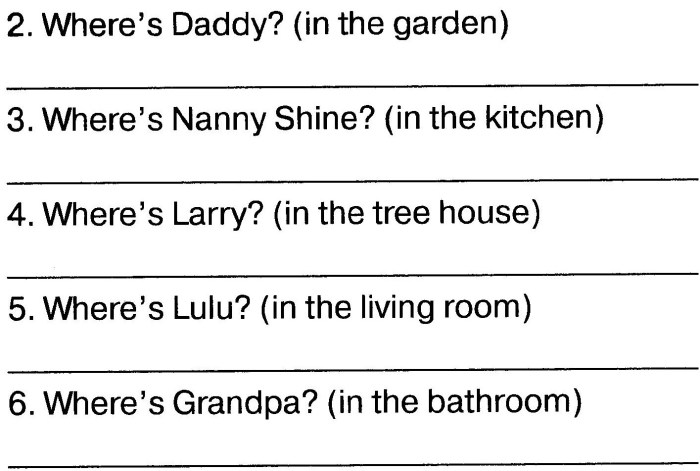 Nouns pronouns. Read questions and answers