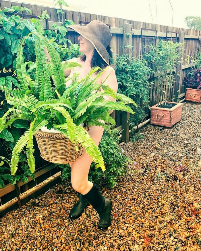 Naked gardener day