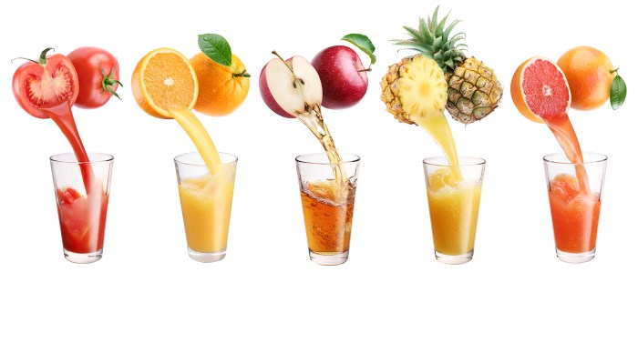 A glass of freshly squeezed juice