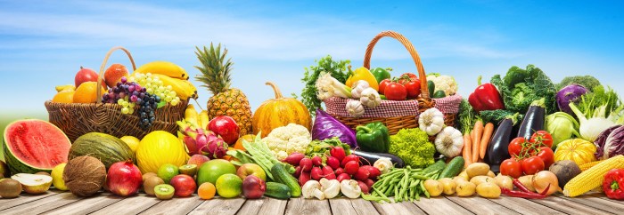 Fruit vegetables of panorama