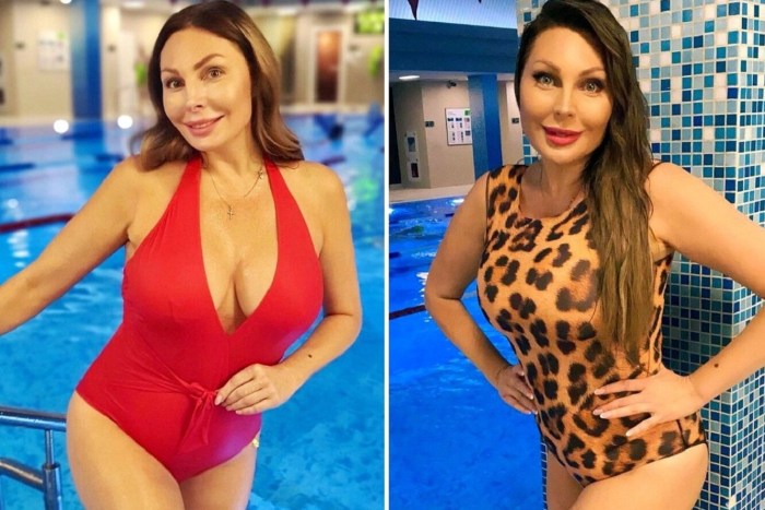 Natalia Bochkareva in a swimsuit